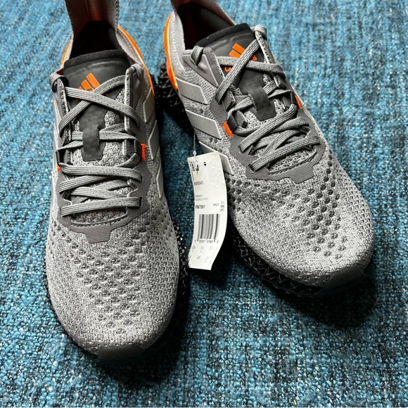 Adidas X90004D Running Shoes in Grey Matte Silver Orange - Picture 5 of 10